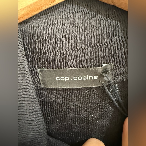 Cop.Copine Black Ribbed Knit Top - Picture 3 of 7